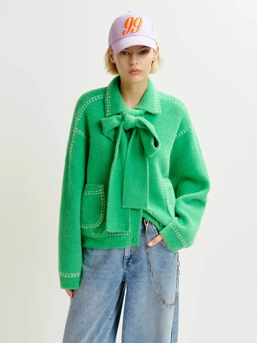 Hoops Cardigan - Green