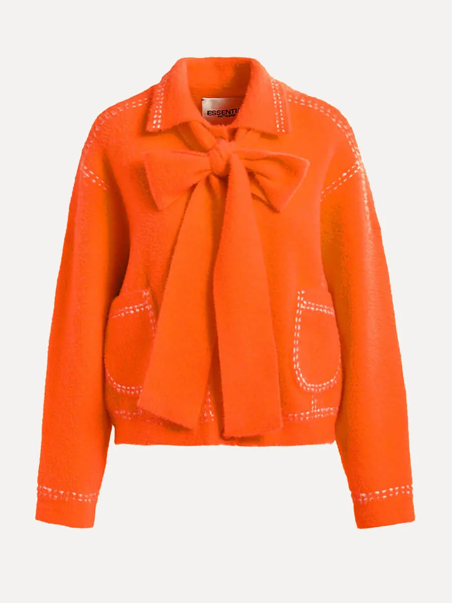 Hoops Cardigan - Orange