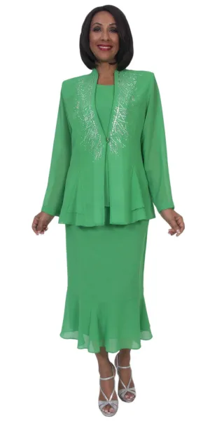 Hosanna 5259 Plus Size 3-Piece Set Ankle Length Dress