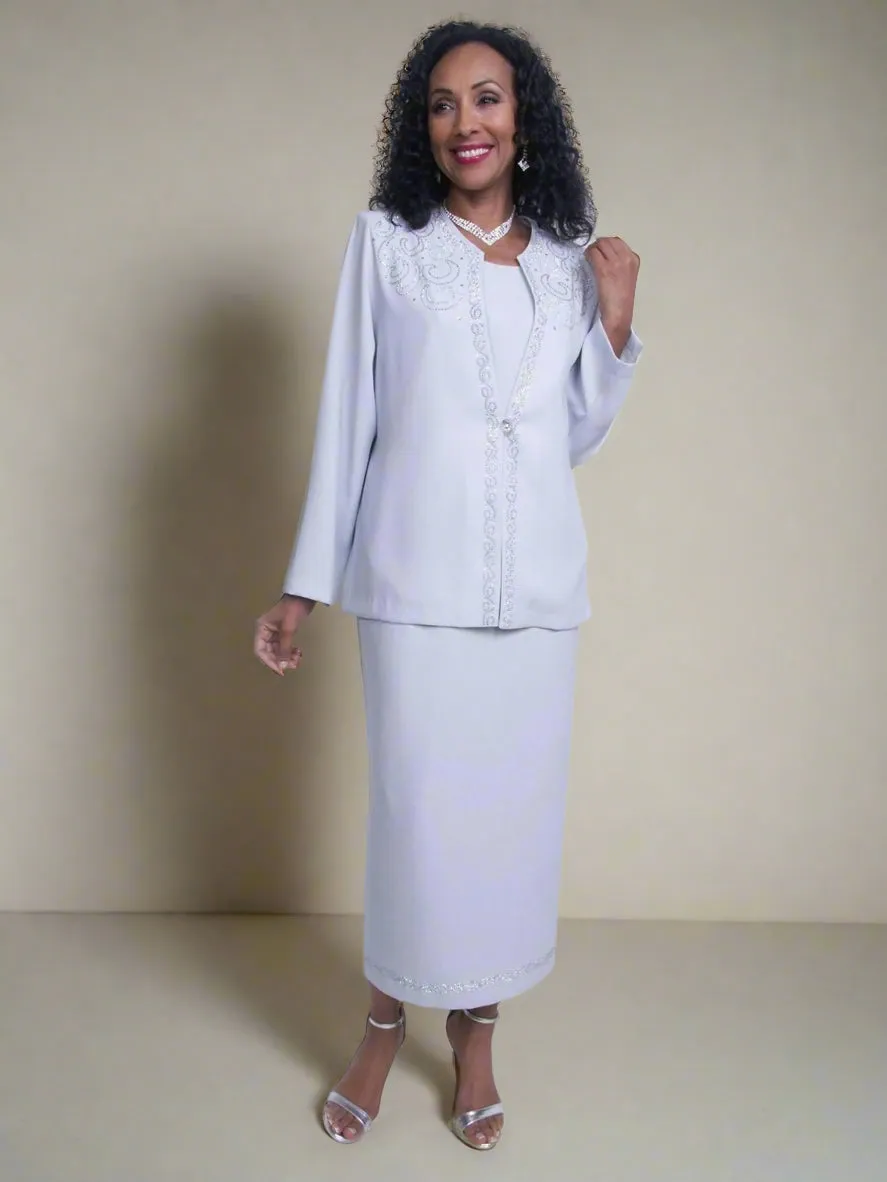 Hosanna 5572 Modest 3-Piece Set Ankle Length Dress