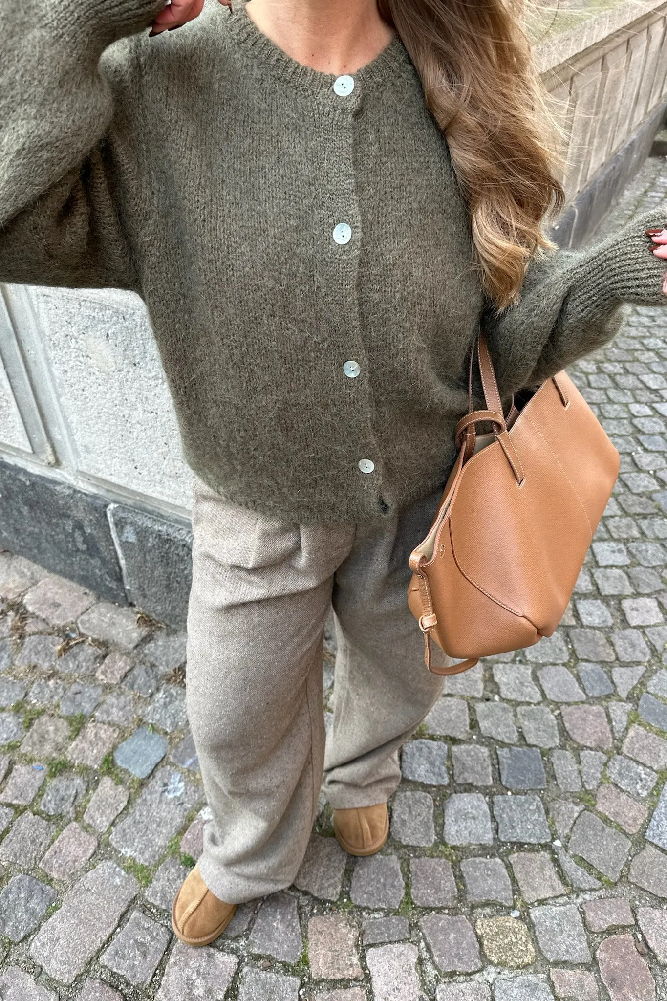 IdaIC Cardigan - Army Grøn
