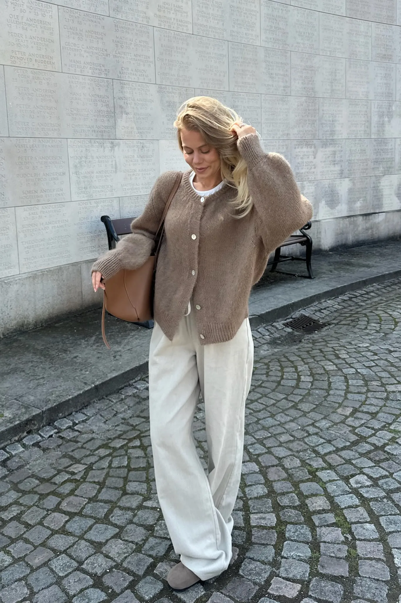 IdaIC Cardigan - Brun