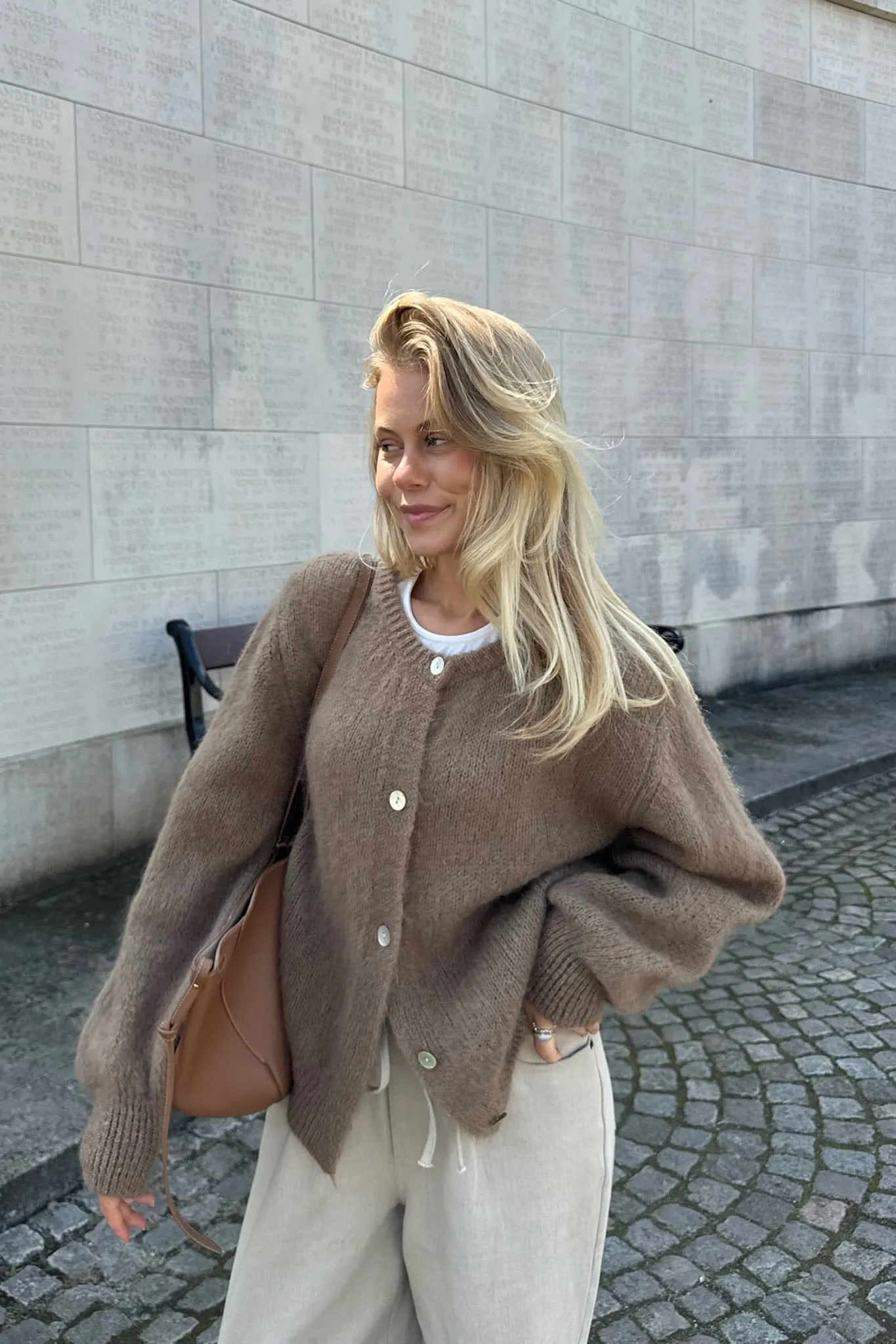 IdaIC Cardigan - Brun