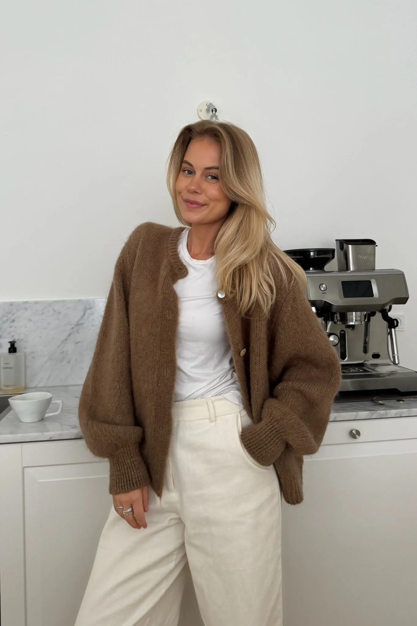 IdaIC Cardigan - Brun