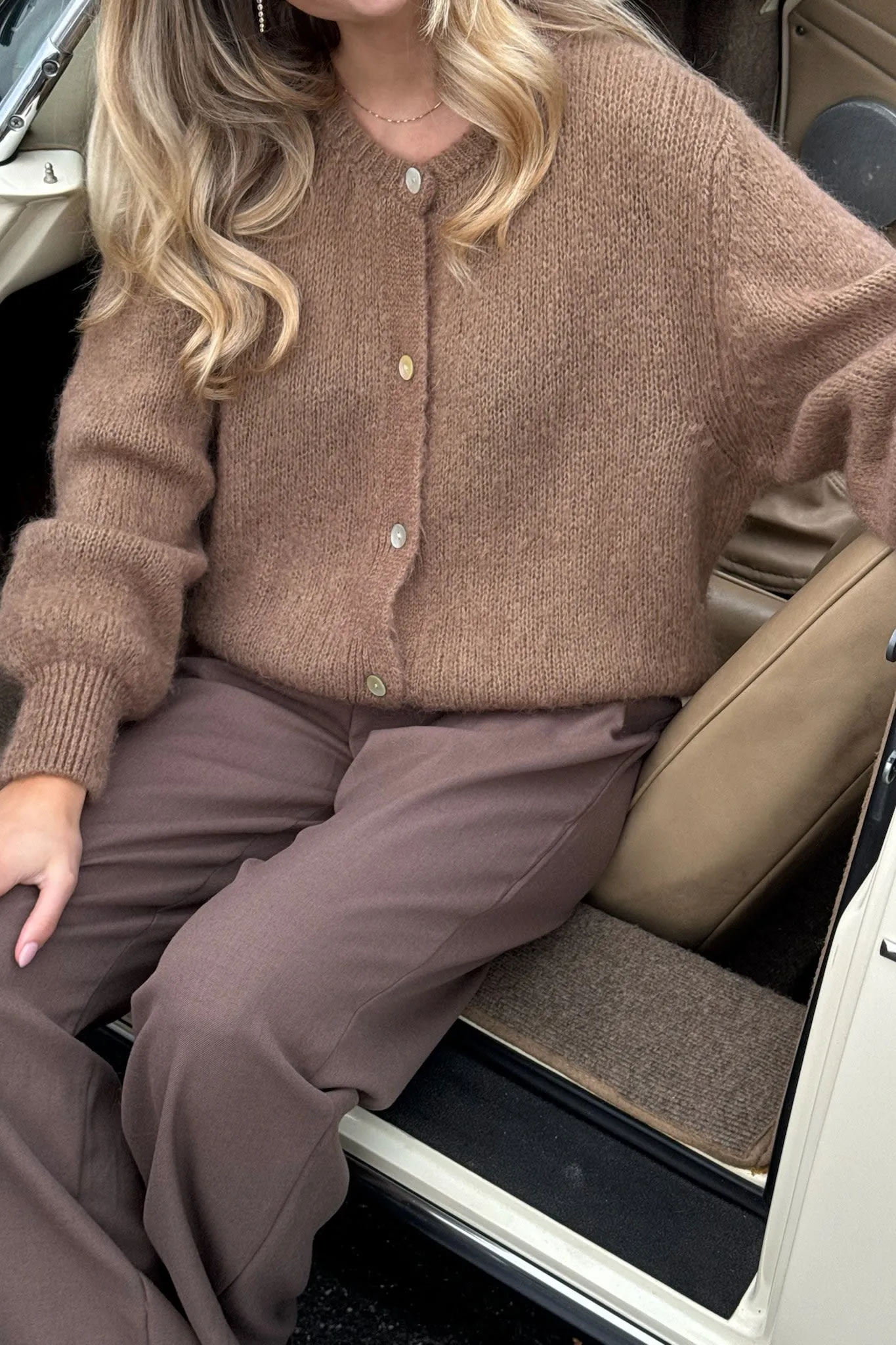 IdaIC Cardigan - Brun