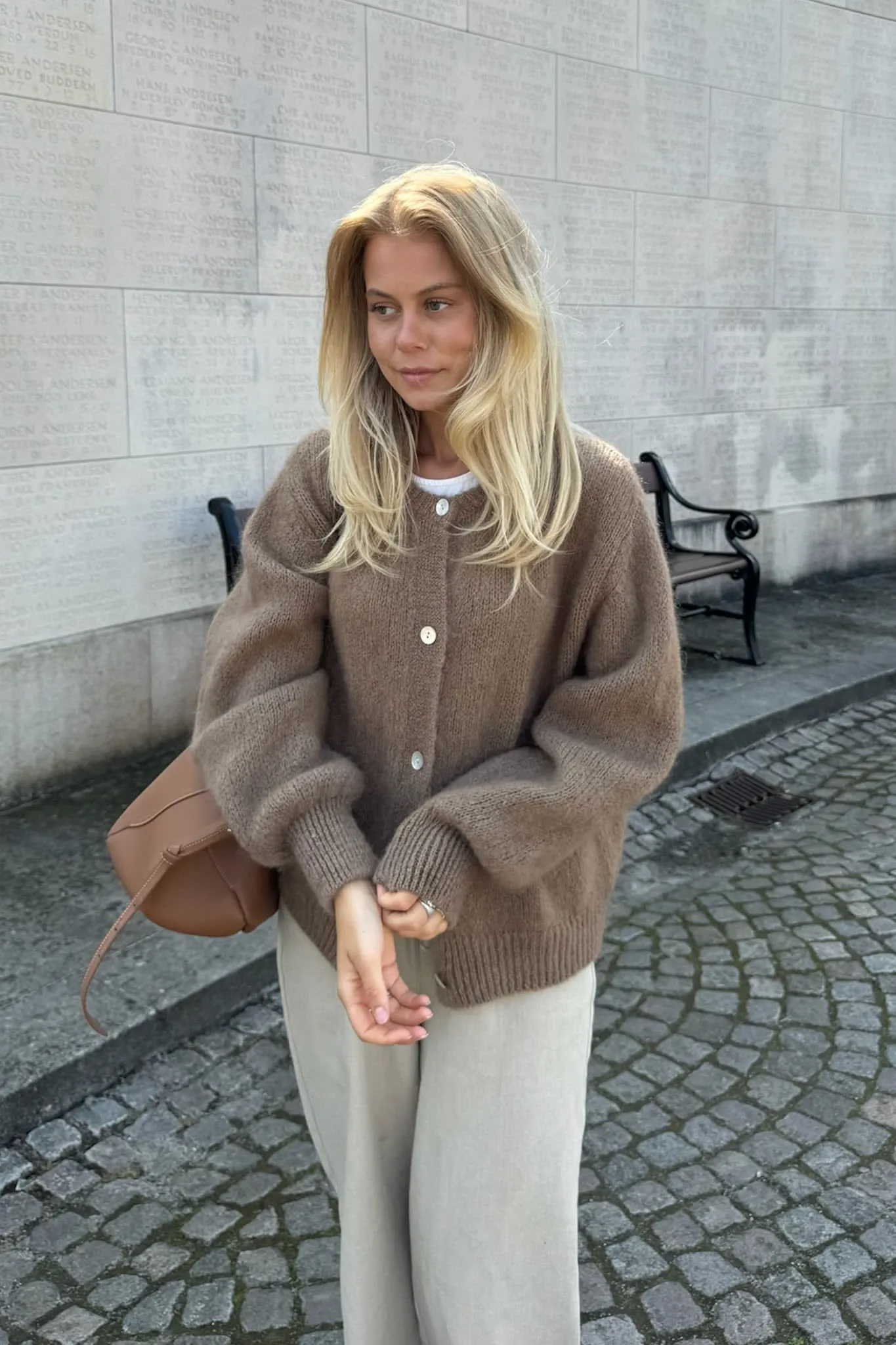 IdaIC Cardigan - Brun