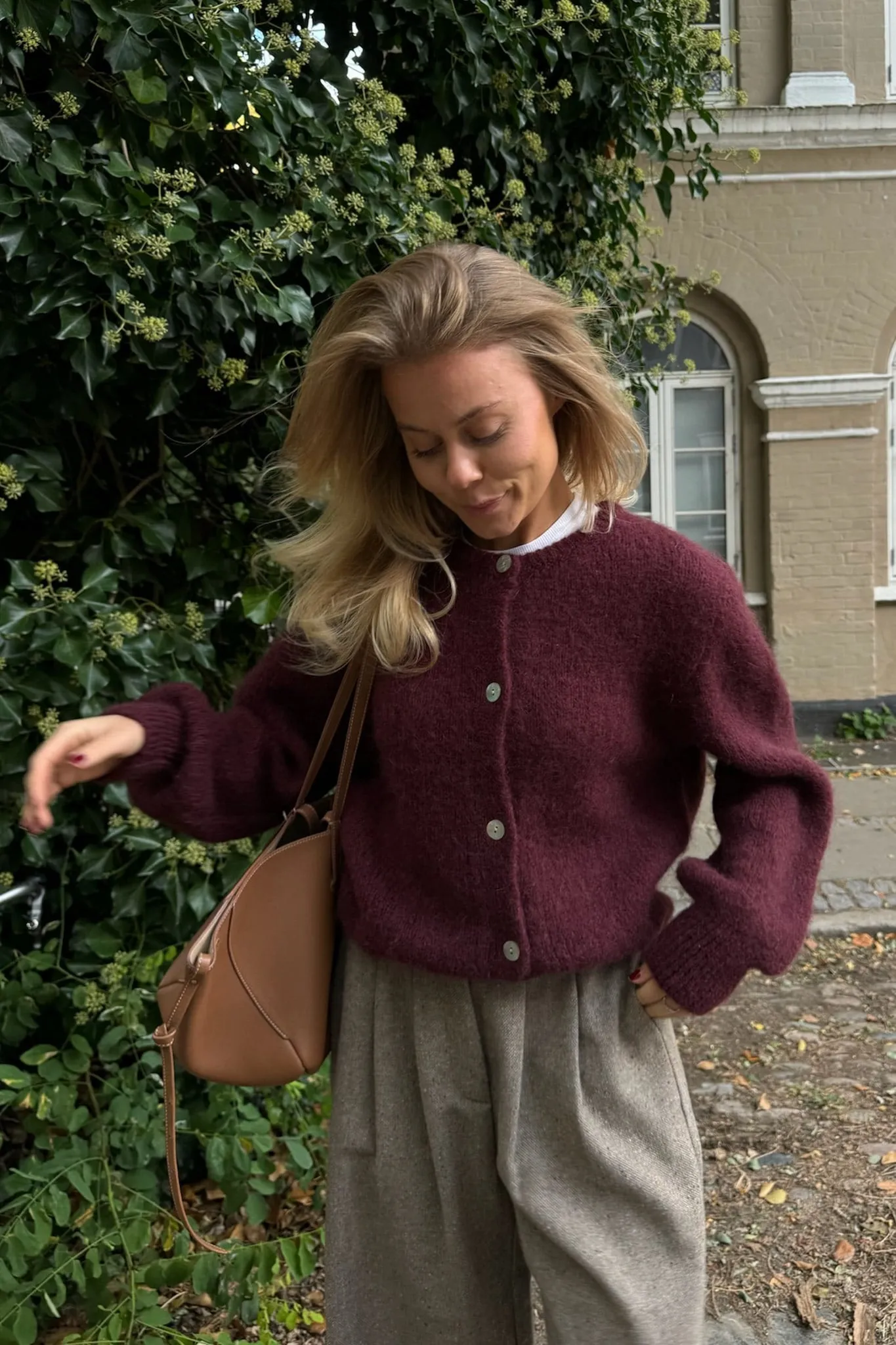IdaIC Cardigan (Forudbestilling lev. uge 10) - Bordeaux