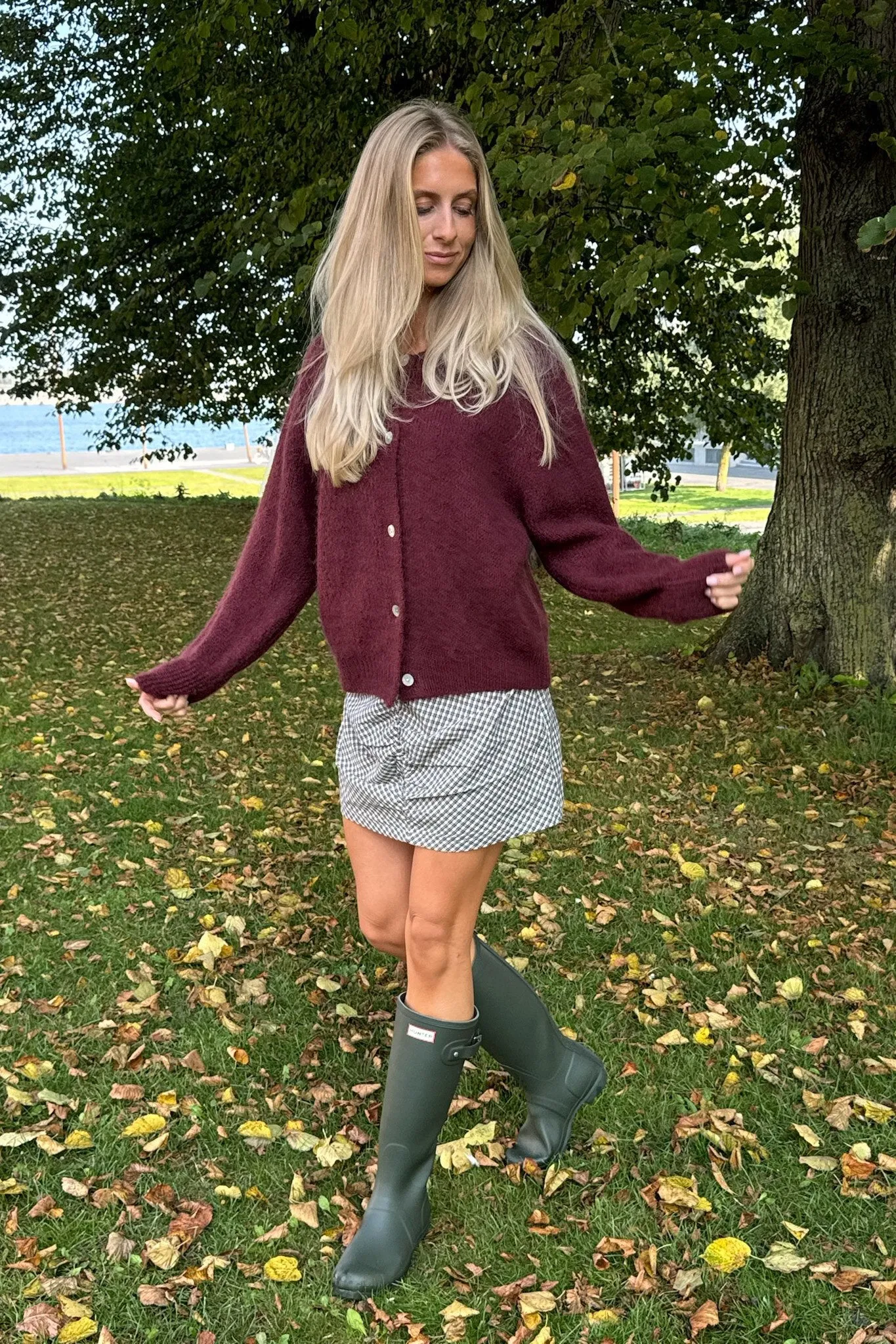 IdaIC Cardigan (Forudbestilling lev. uge 10) - Bordeaux