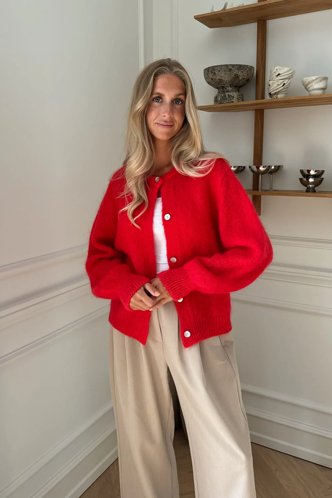IdaIC Cardigan (Forudbestilling lev. uge 10) - Rød