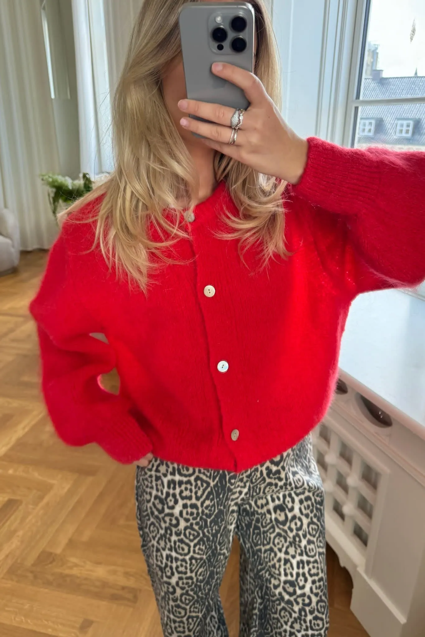 IdaIC Cardigan (Forudbestilling lev. uge 10) - Rød