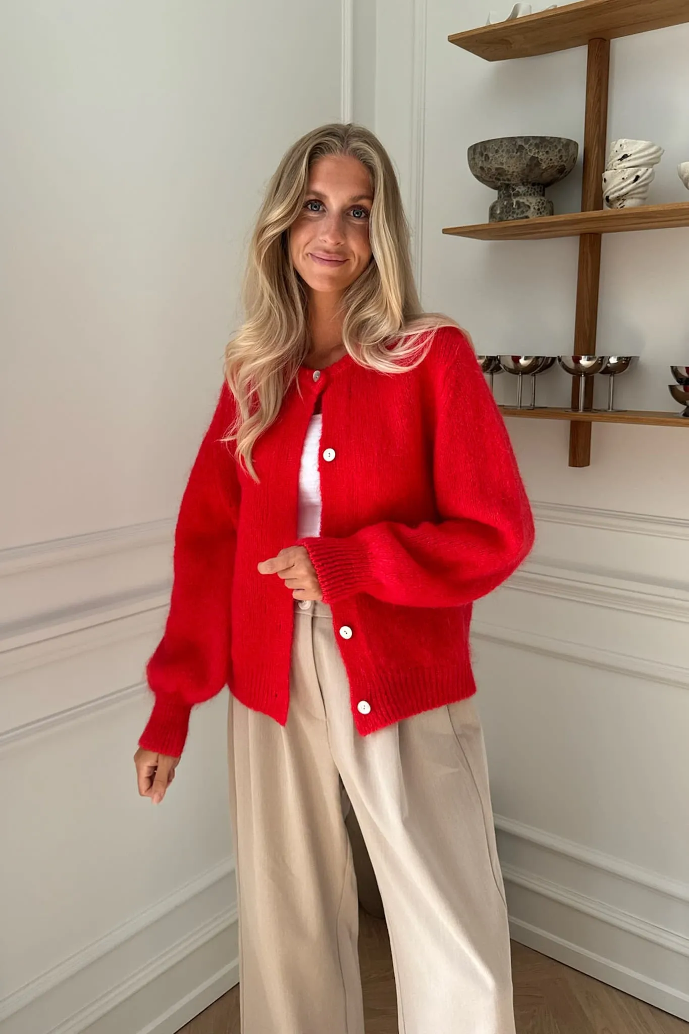 IdaIC Cardigan (Forudbestilling lev. uge 10) - Rød