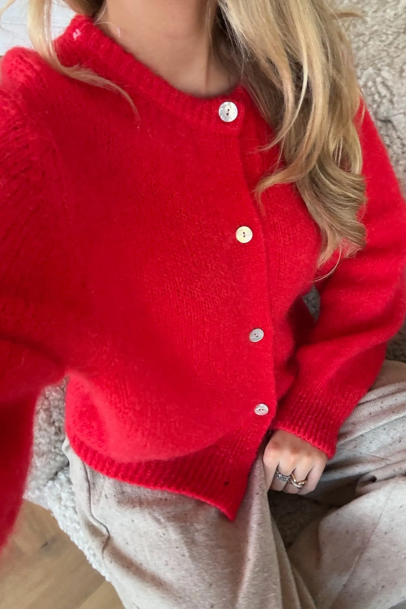 IdaIC Cardigan (Forudbestilling lev. uge 10) - Rød