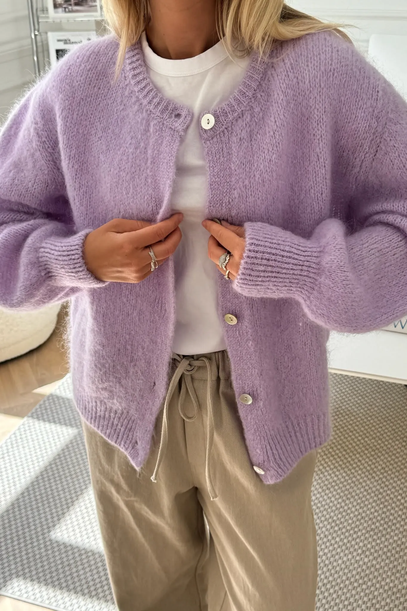 IdaIC Cardigan - Lilla
