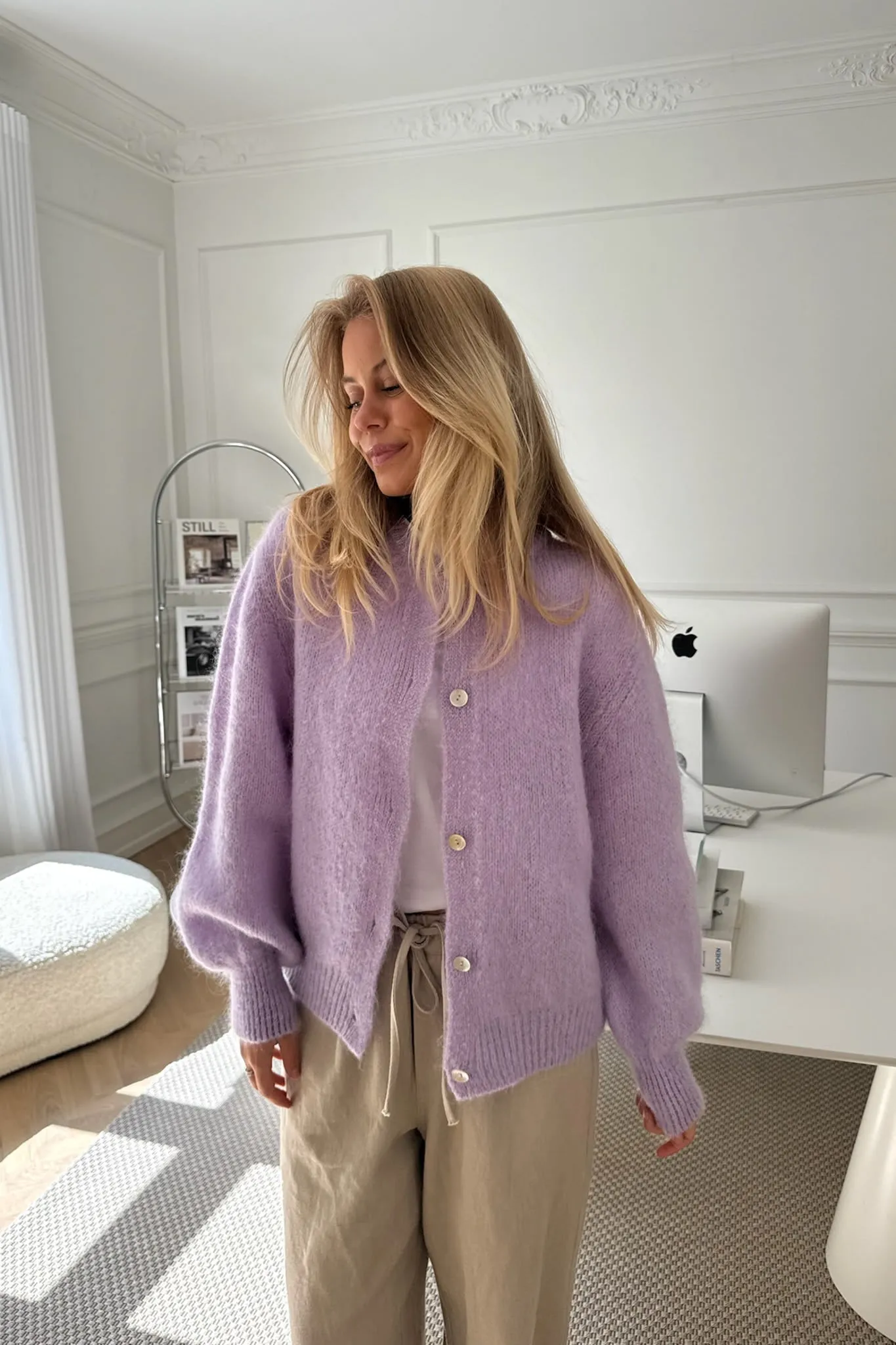 IdaIC Cardigan - Lilla