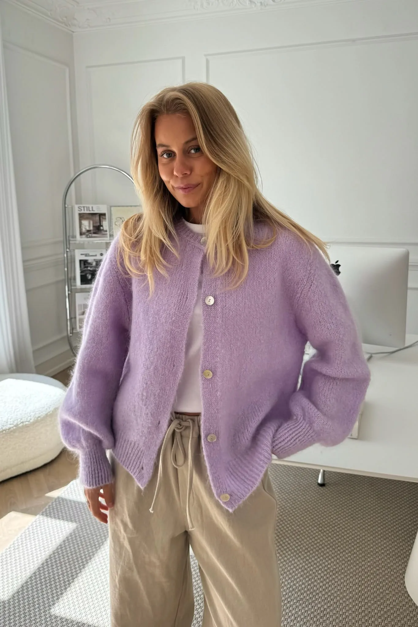 IdaIC Cardigan - Lilla