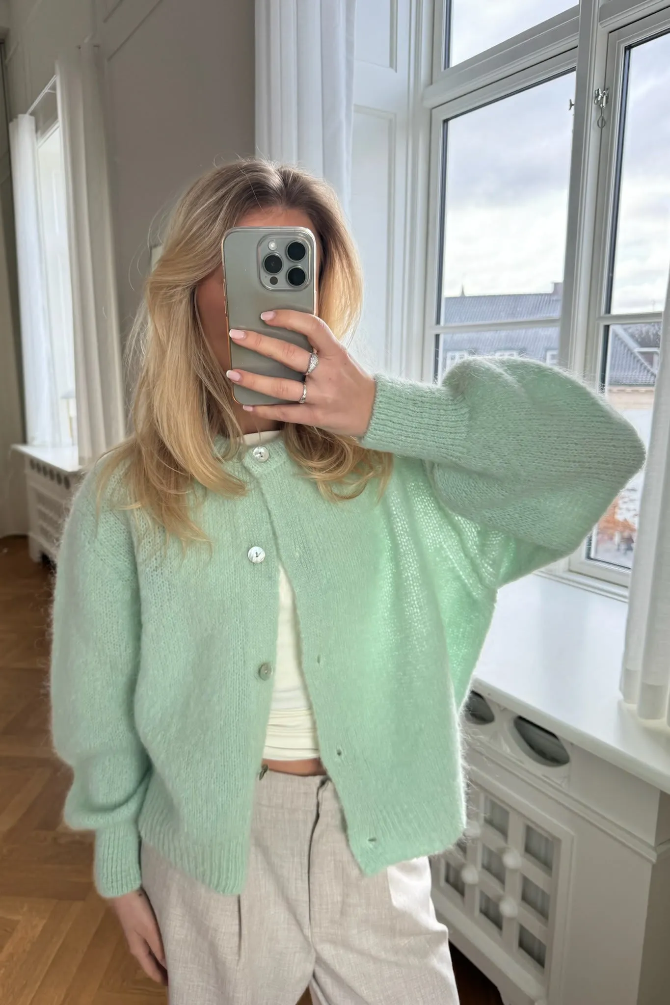 IdaIC Cardigan - Mint