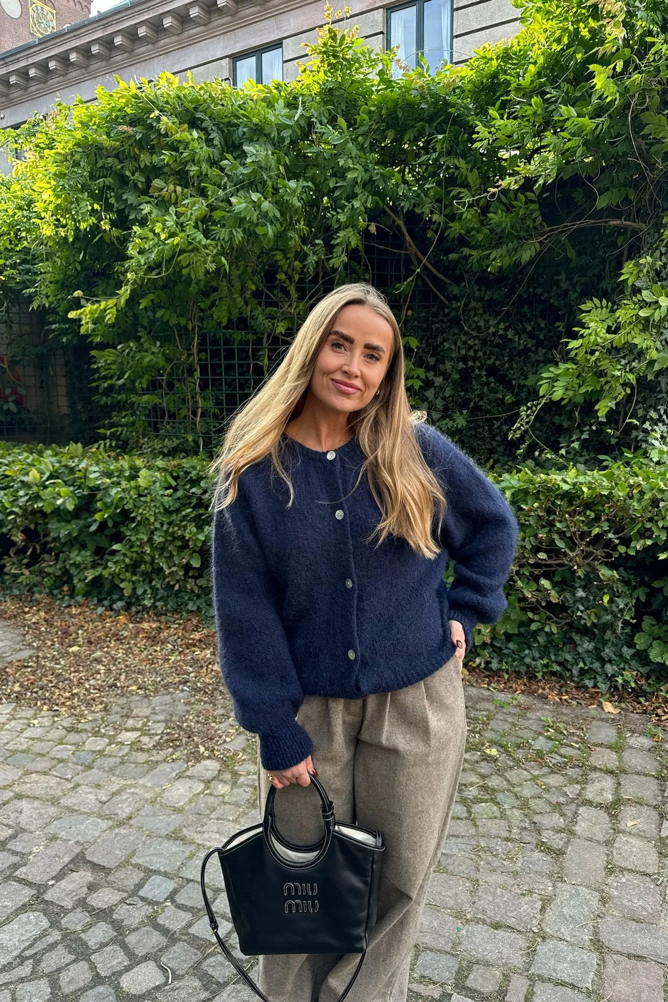 IdaIC Cardigan - Mørkeblå