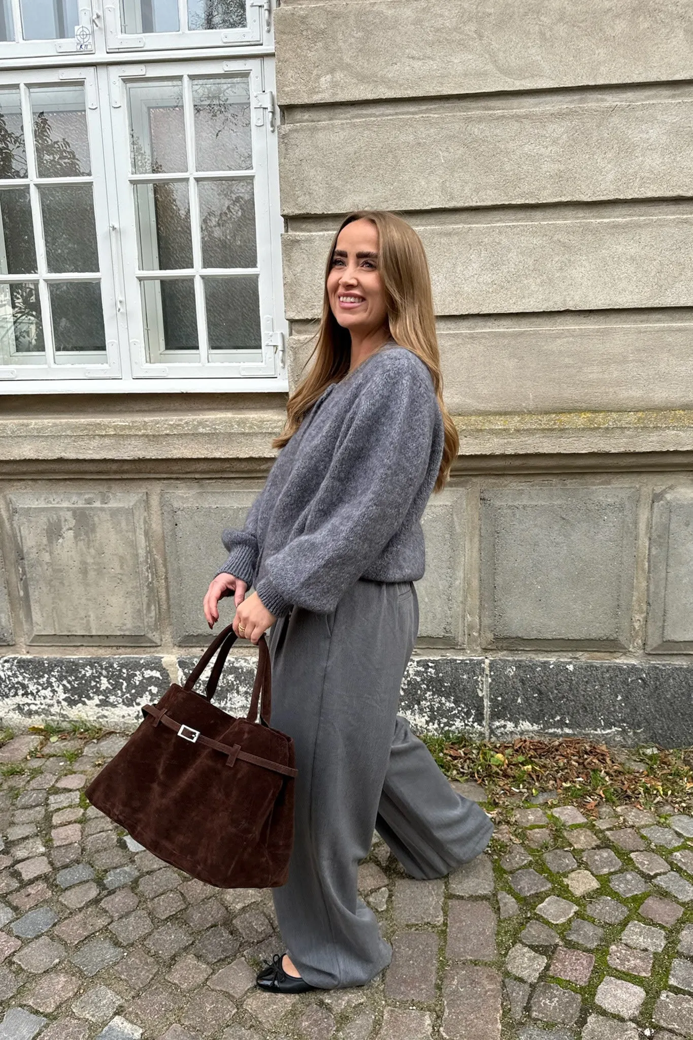 IdaIC Cardigan - Mørkegrå