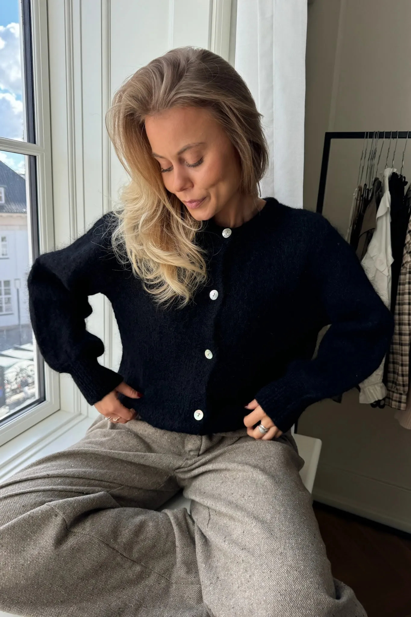 IdaIC Cardigan - Sort