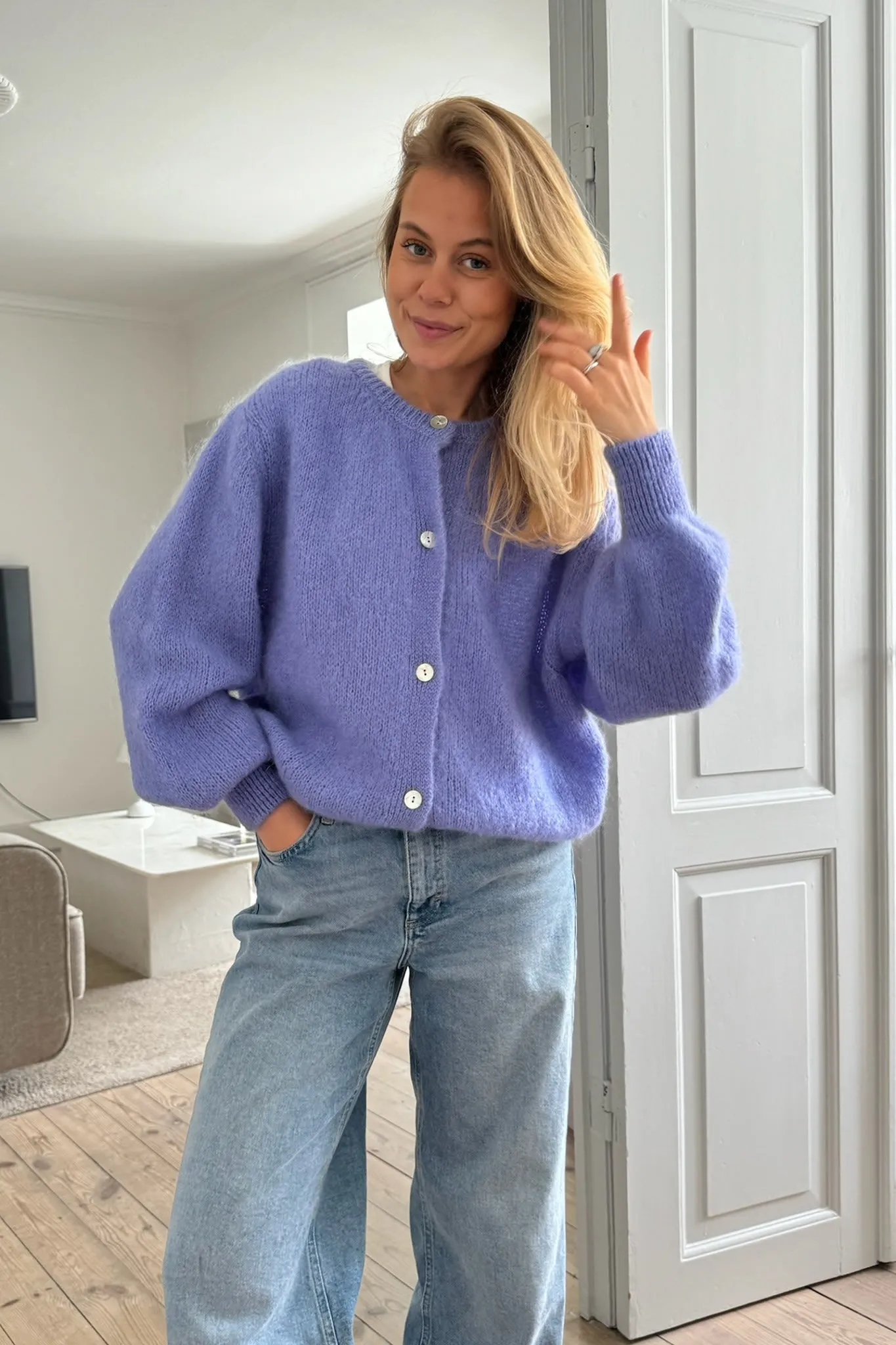 IdaIC Cardigan - Violet
