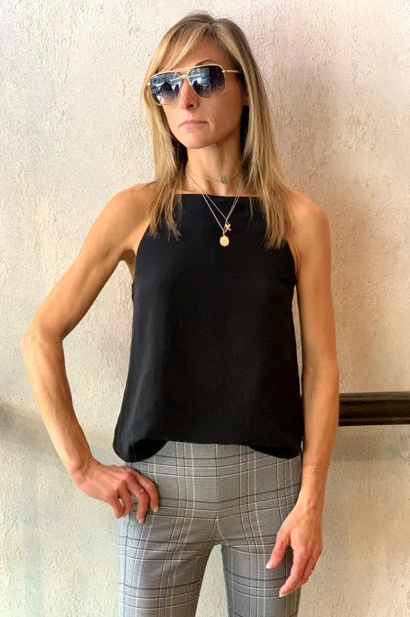 Isabeau Silk Cami - True Black