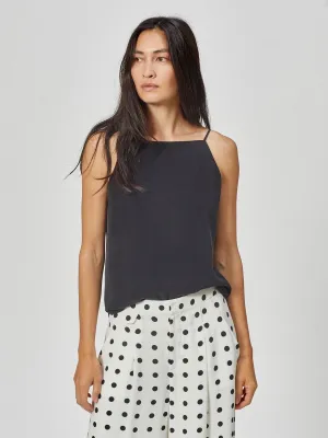 Isabeau Silk Cami - True Black