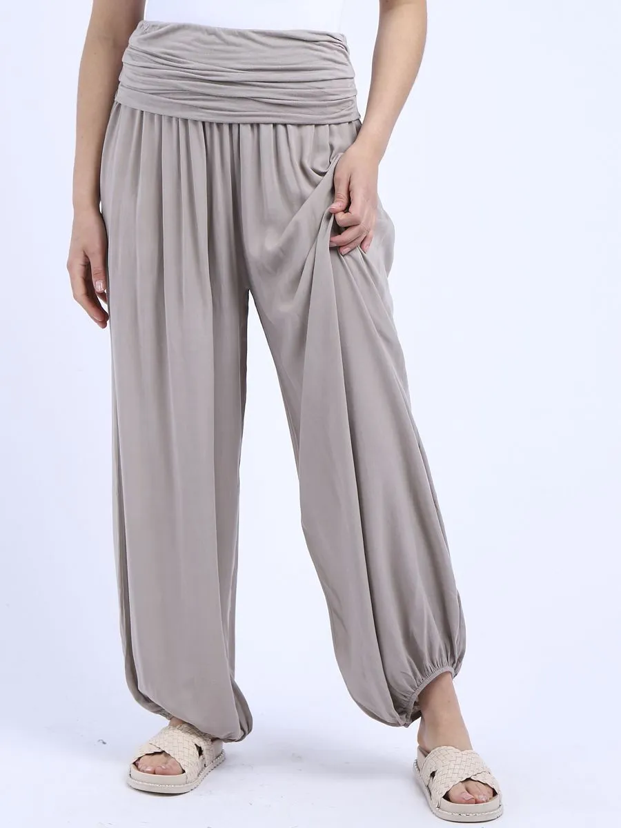 Italian Harem Pants Plain - Multiple Colours