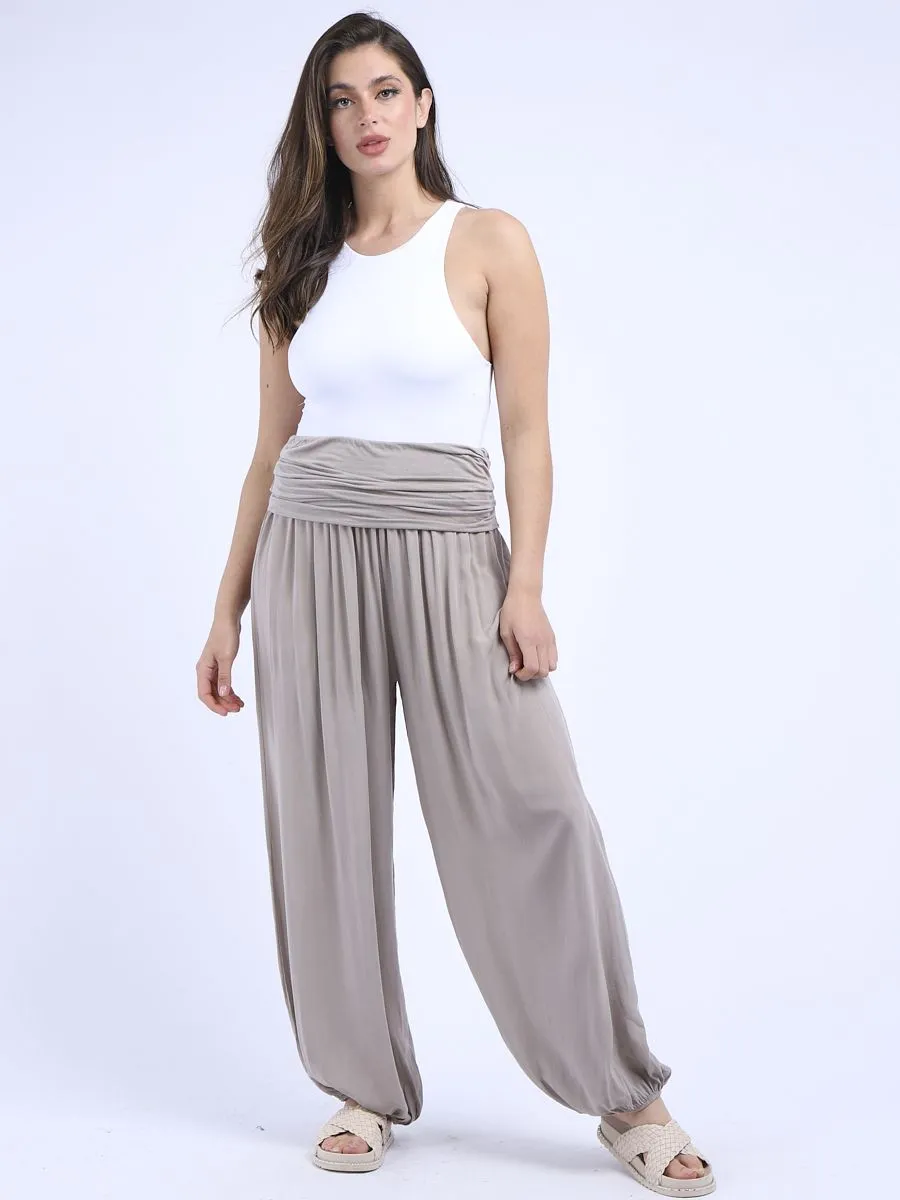 Italian Harem Pants Plain - Multiple Colours