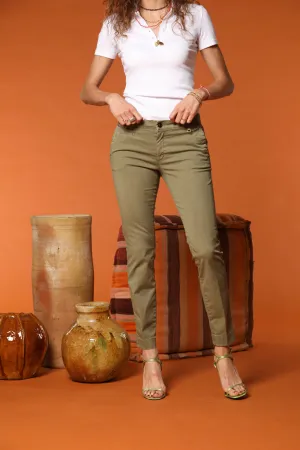 Jaqueline Archivio women's chino pants in gabardine slim fit