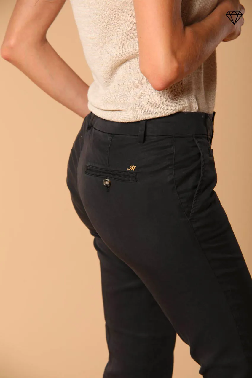Jaqueline women's chino capri trousers in twill slim fit ①