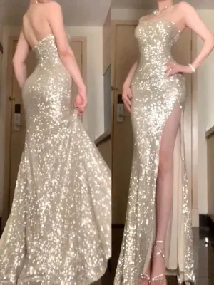 JazzHer Gorgeous Mermaid Sweetheart Sequin Evening Dress Prom Dresses Birthday Outfits (PRE-ORDER)