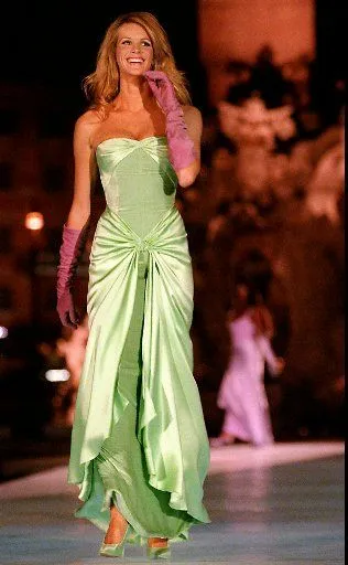 JazzHer Vintage A line Strapless Satin Long Mint Green Prom Dresses Evening Dress With Fold (PRE-ORDER)
