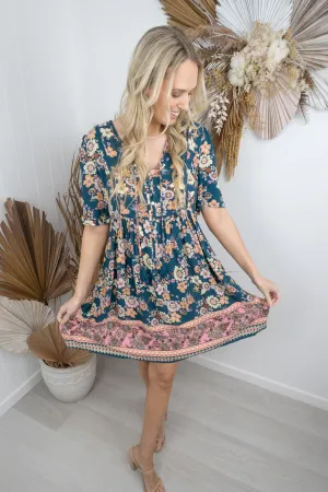 Joelene Dress -Green