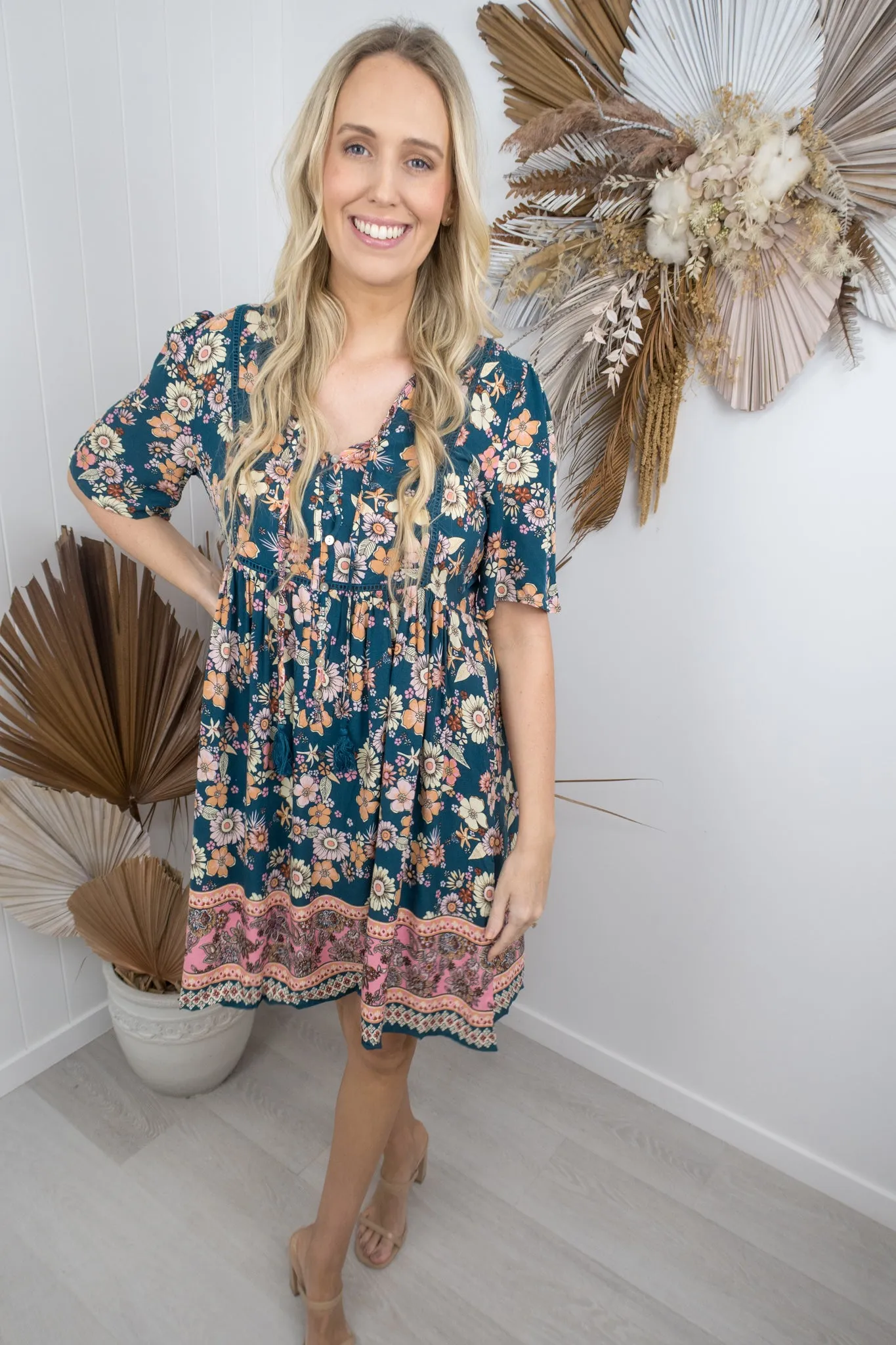 Joelene Dress -Green