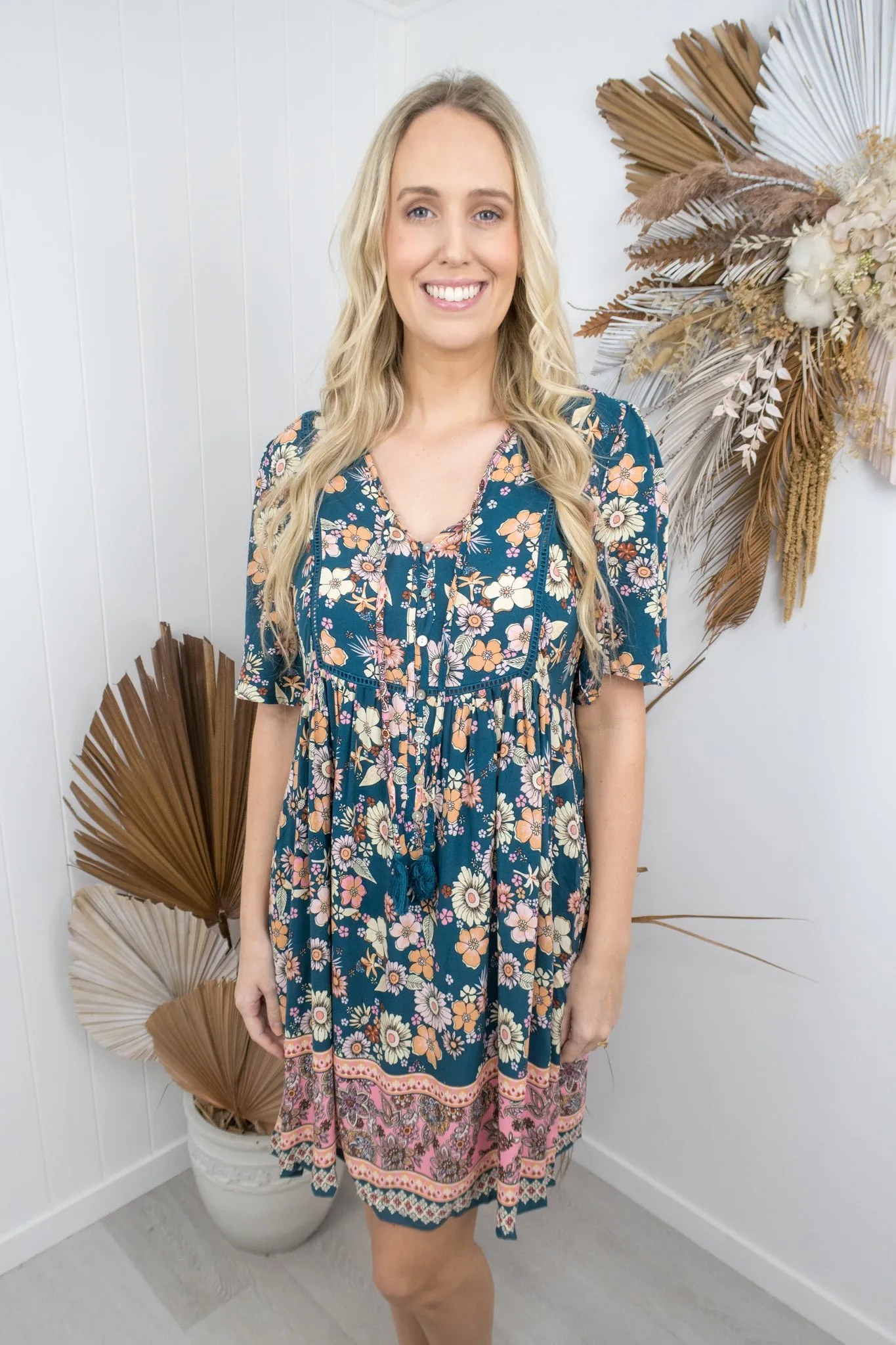 Joelene Dress -Green
