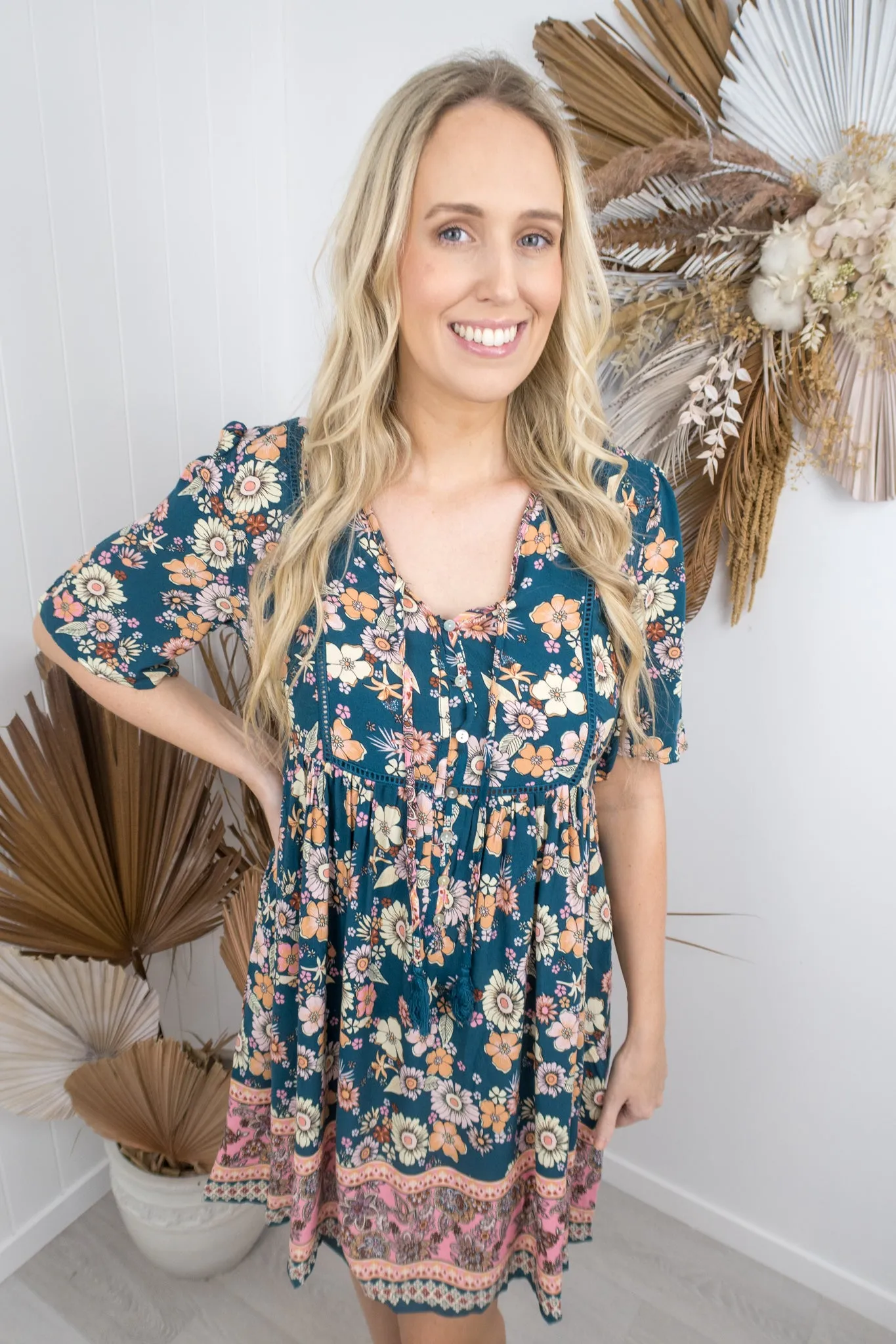 Joelene Dress -Green