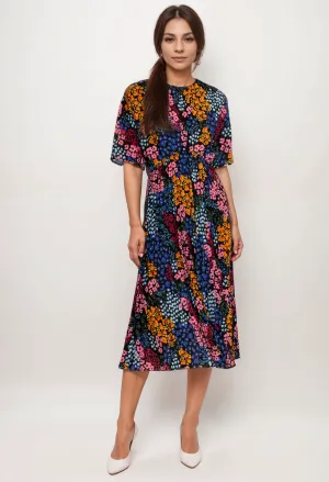 Johnny Was Jade Astrid Pleated Tea Length Dress L30624-3 Boho Chic