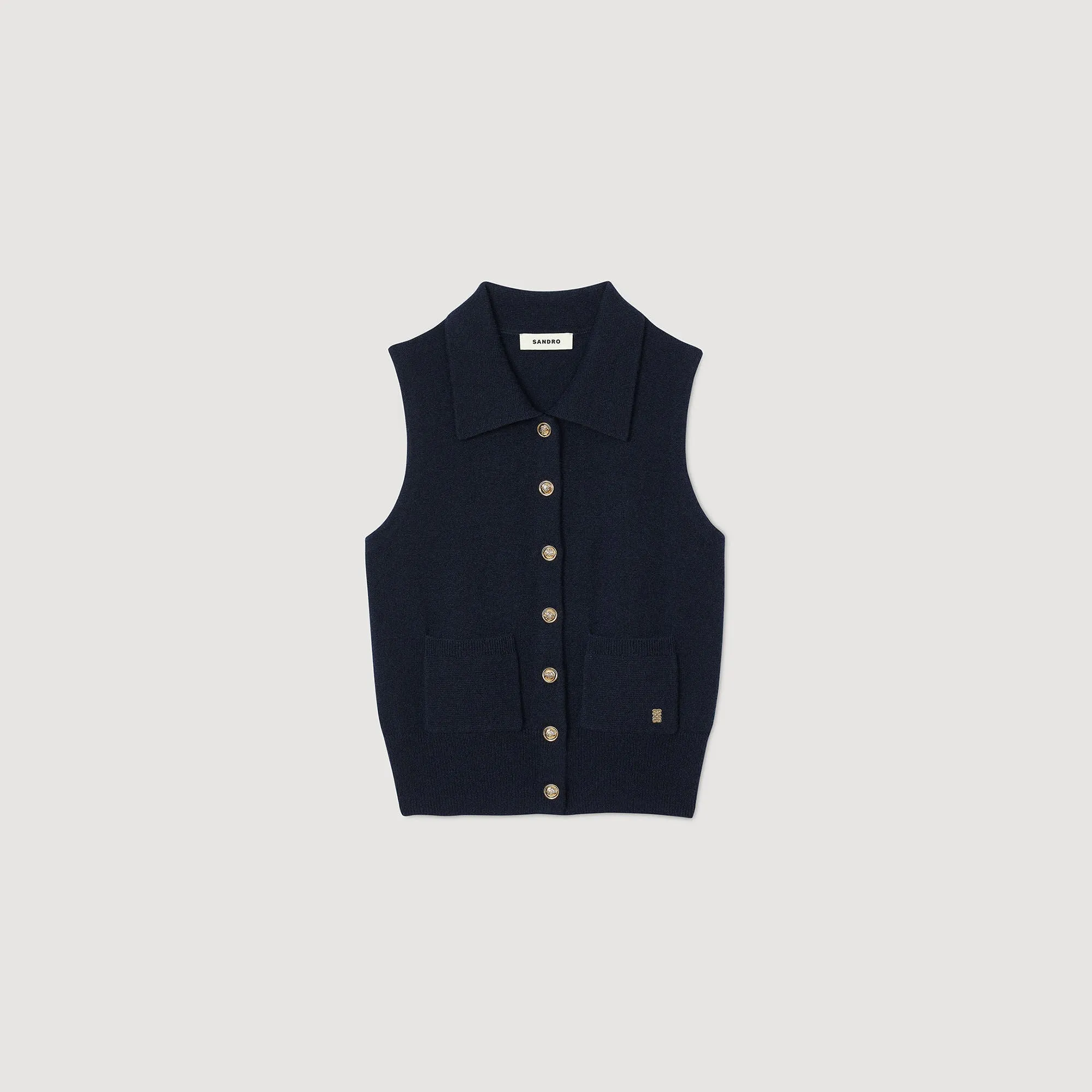 Juju Wool And Cashmere Cardigan Midnight Blue