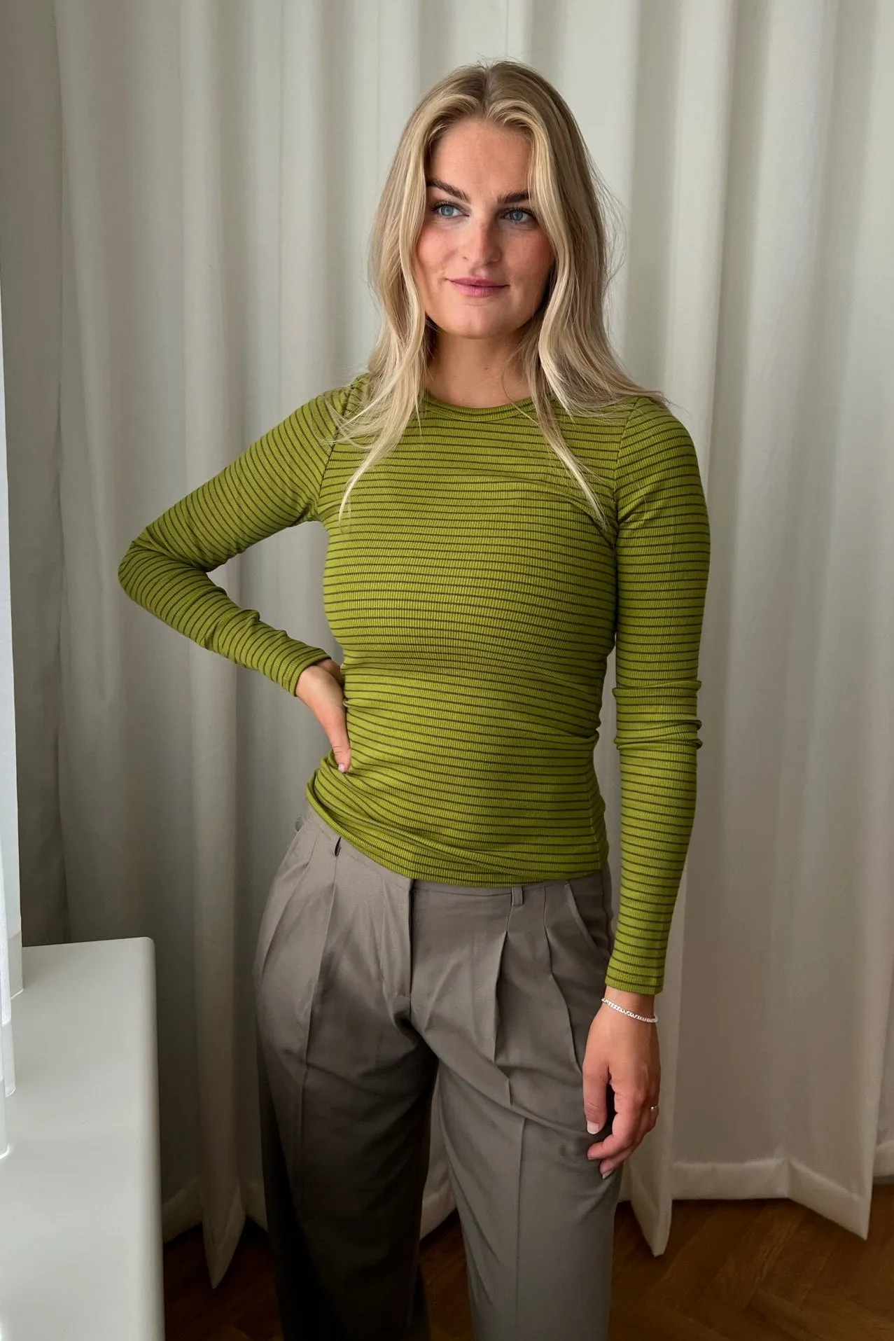 JXFreya Bluse - Flaske Grøn