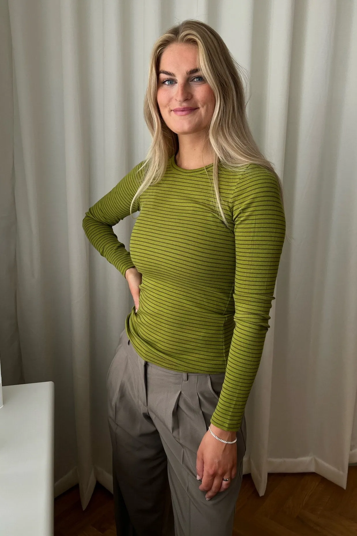 JXFreya Bluse - Flaske Grøn