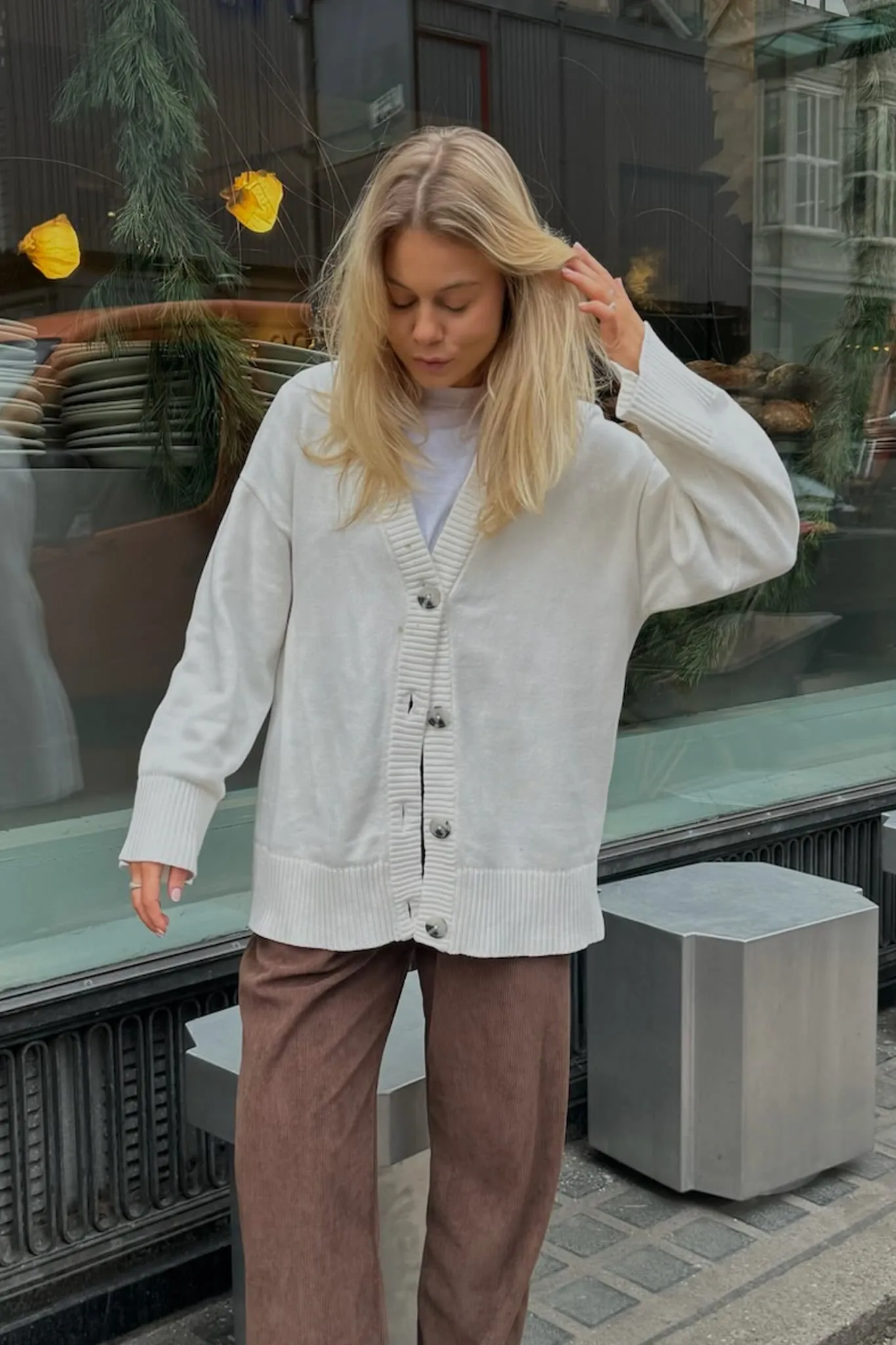 JXLexi Cardigan - Hvid