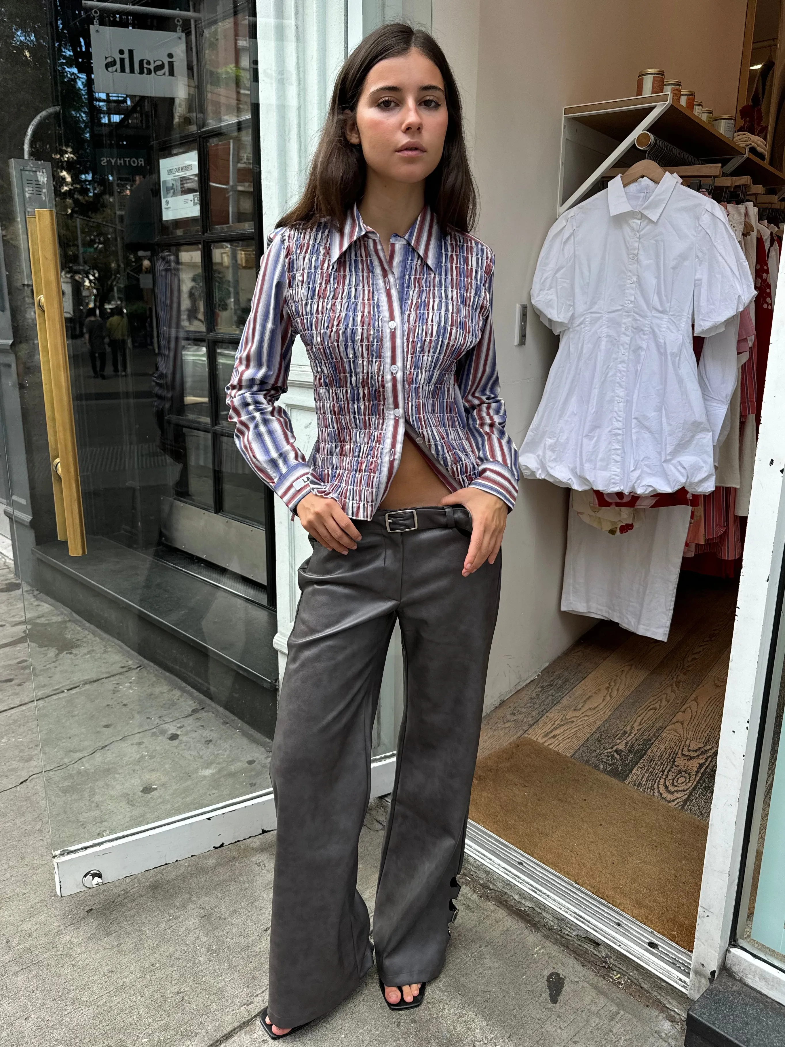 Kai Low Waist Pants in Grey