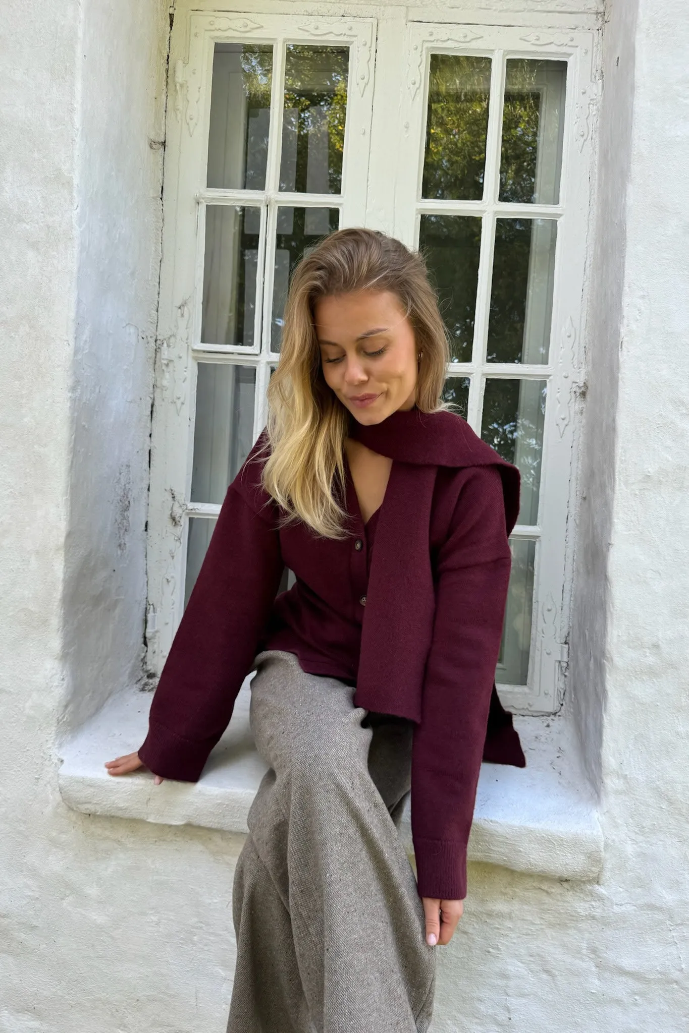 KarmaIC Cardigan - Bordeaux