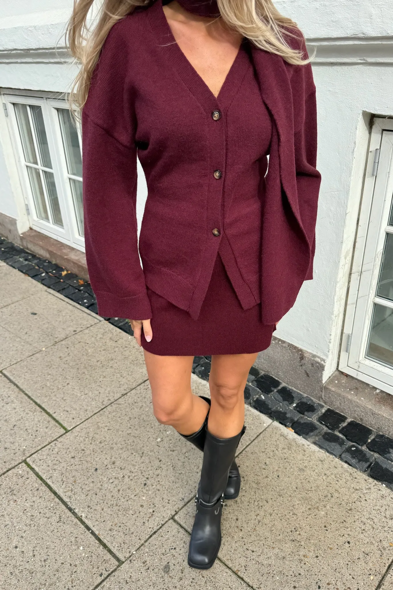 KarmaIC Cardigan - Bordeaux