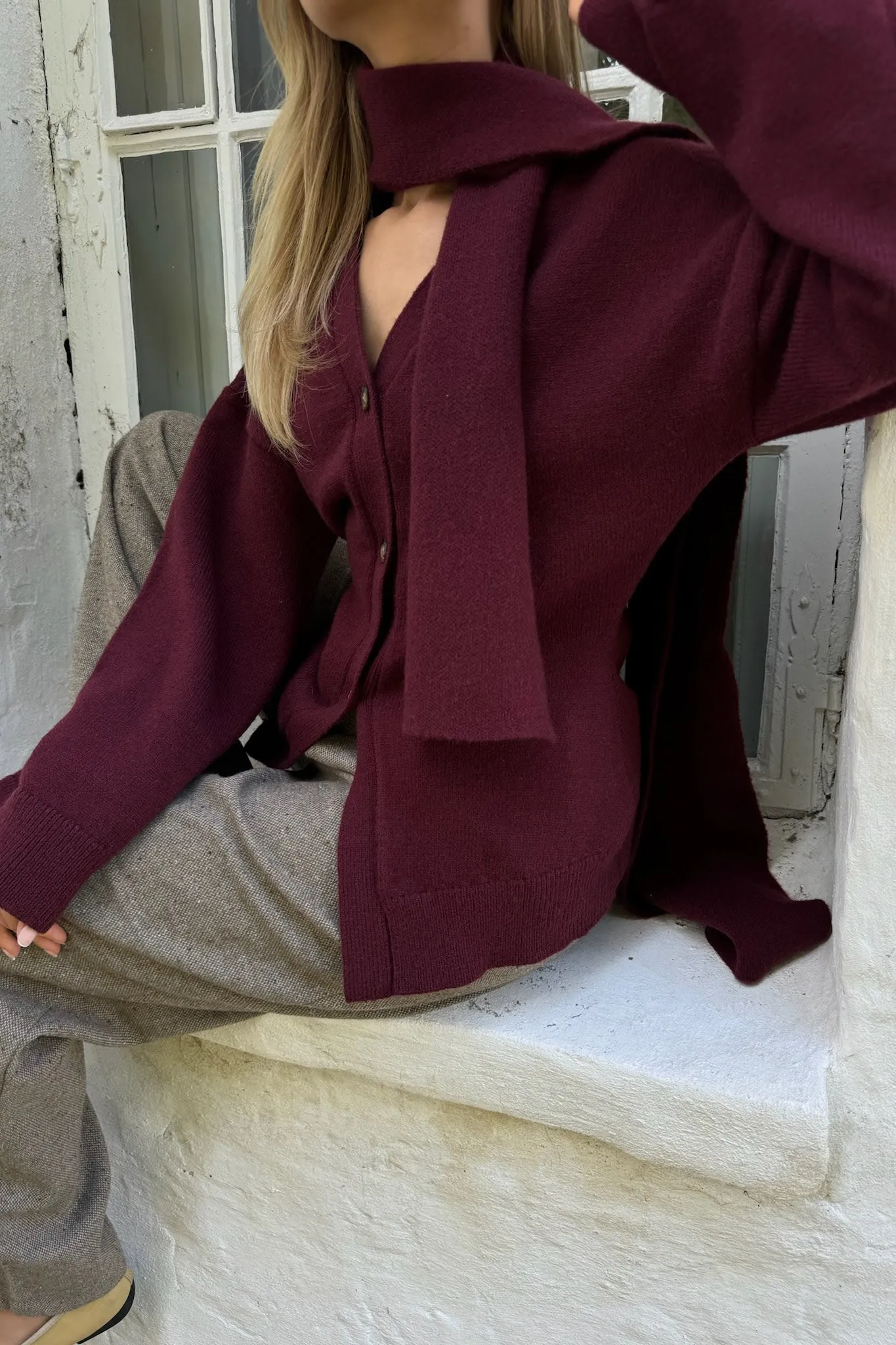 KarmaIC Cardigan - Bordeaux