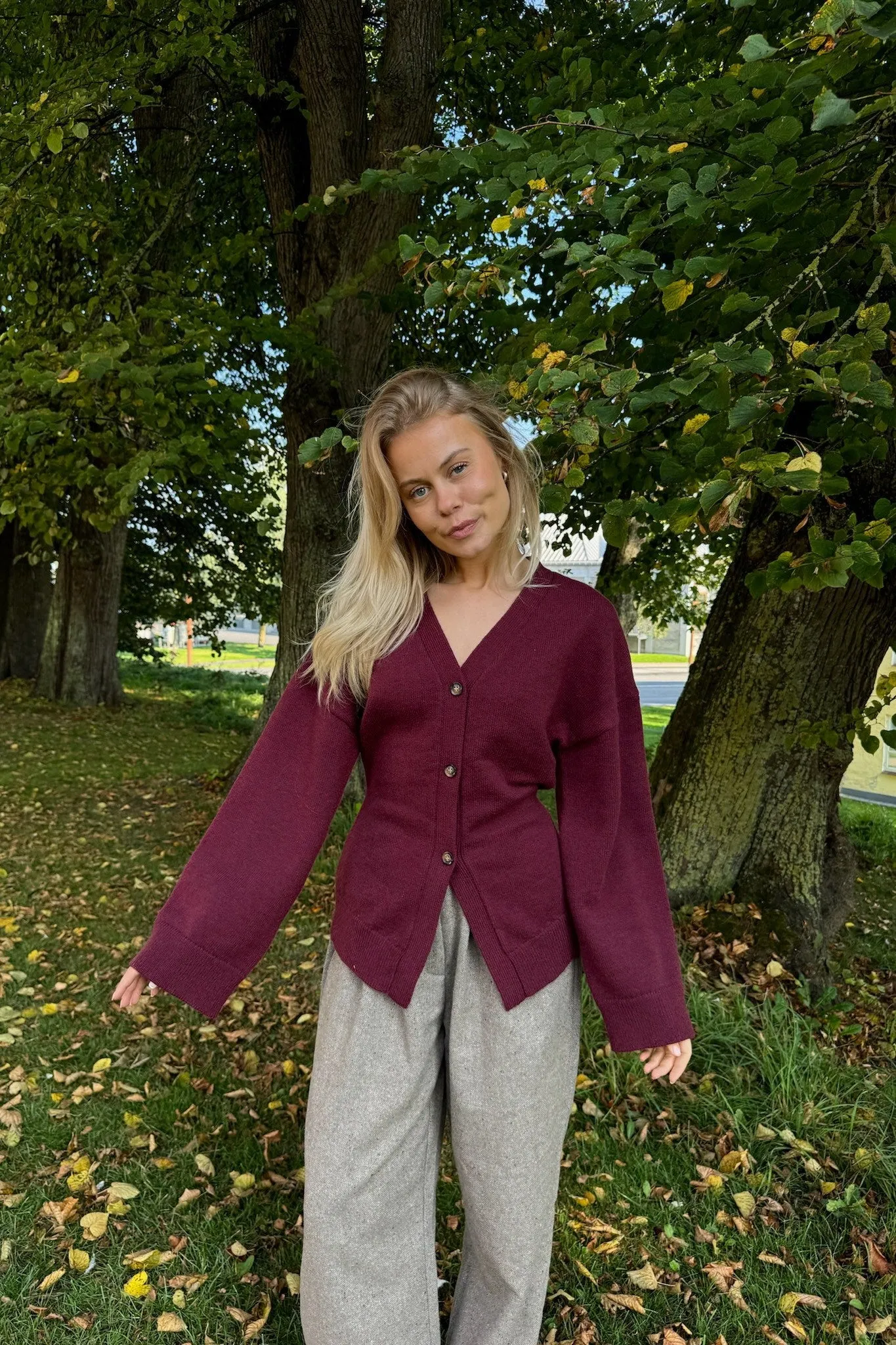 KarmaIC Cardigan - Bordeaux