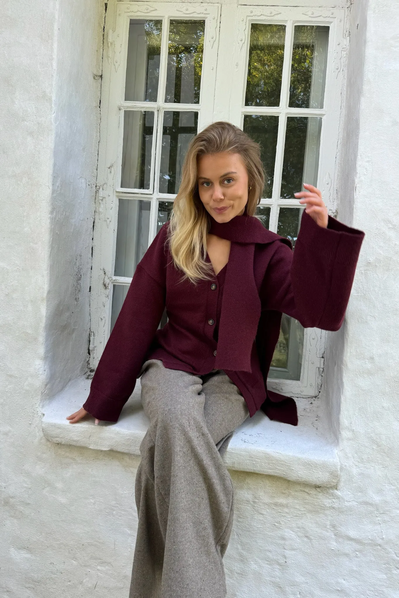 KarmaIC Cardigan - Bordeaux