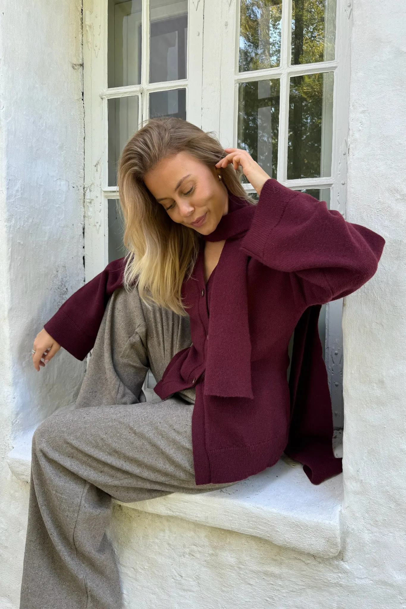 KarmaIC Cardigan - Bordeaux