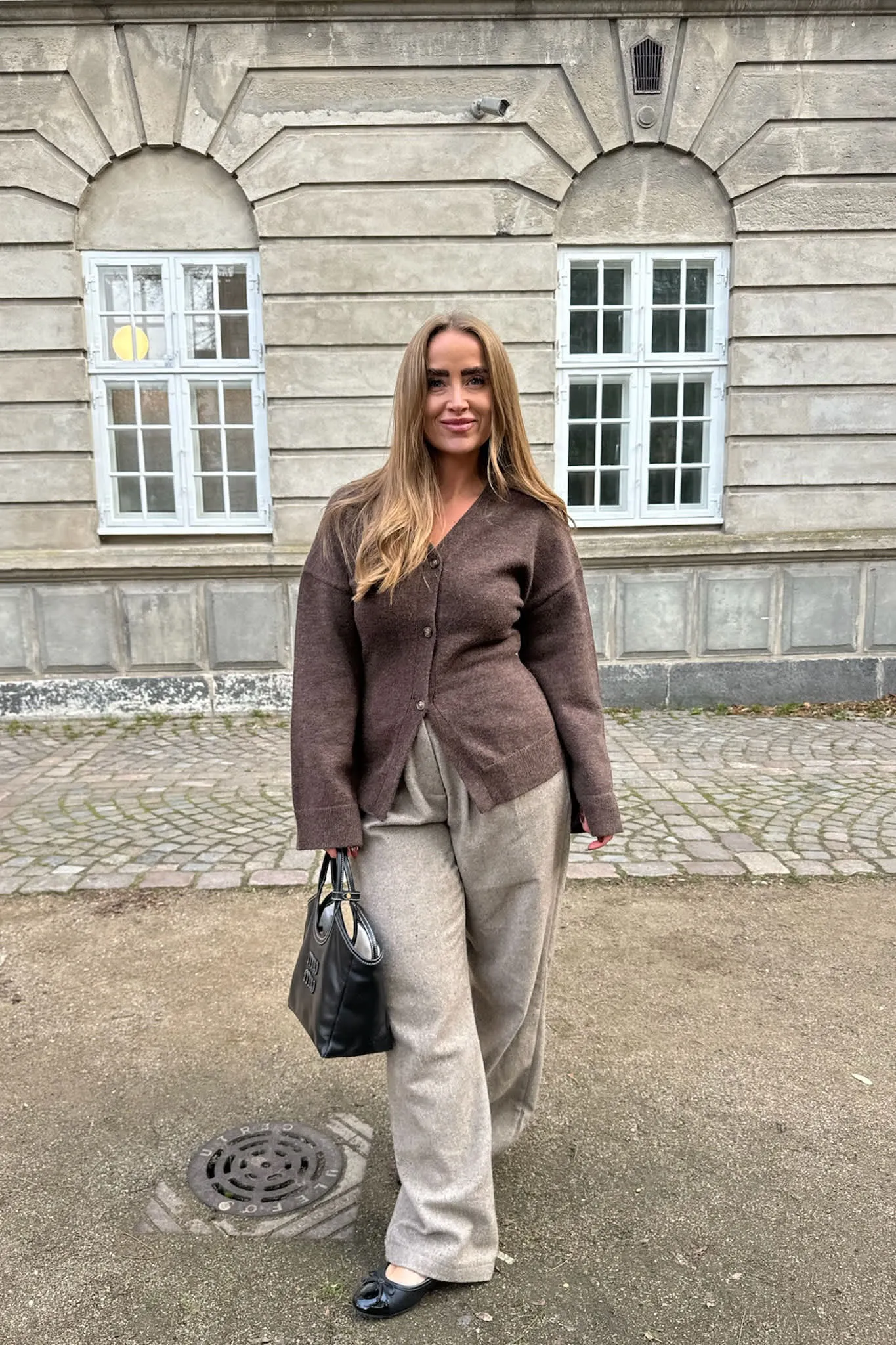 KarmaIC Cardigan - Mørkebrun