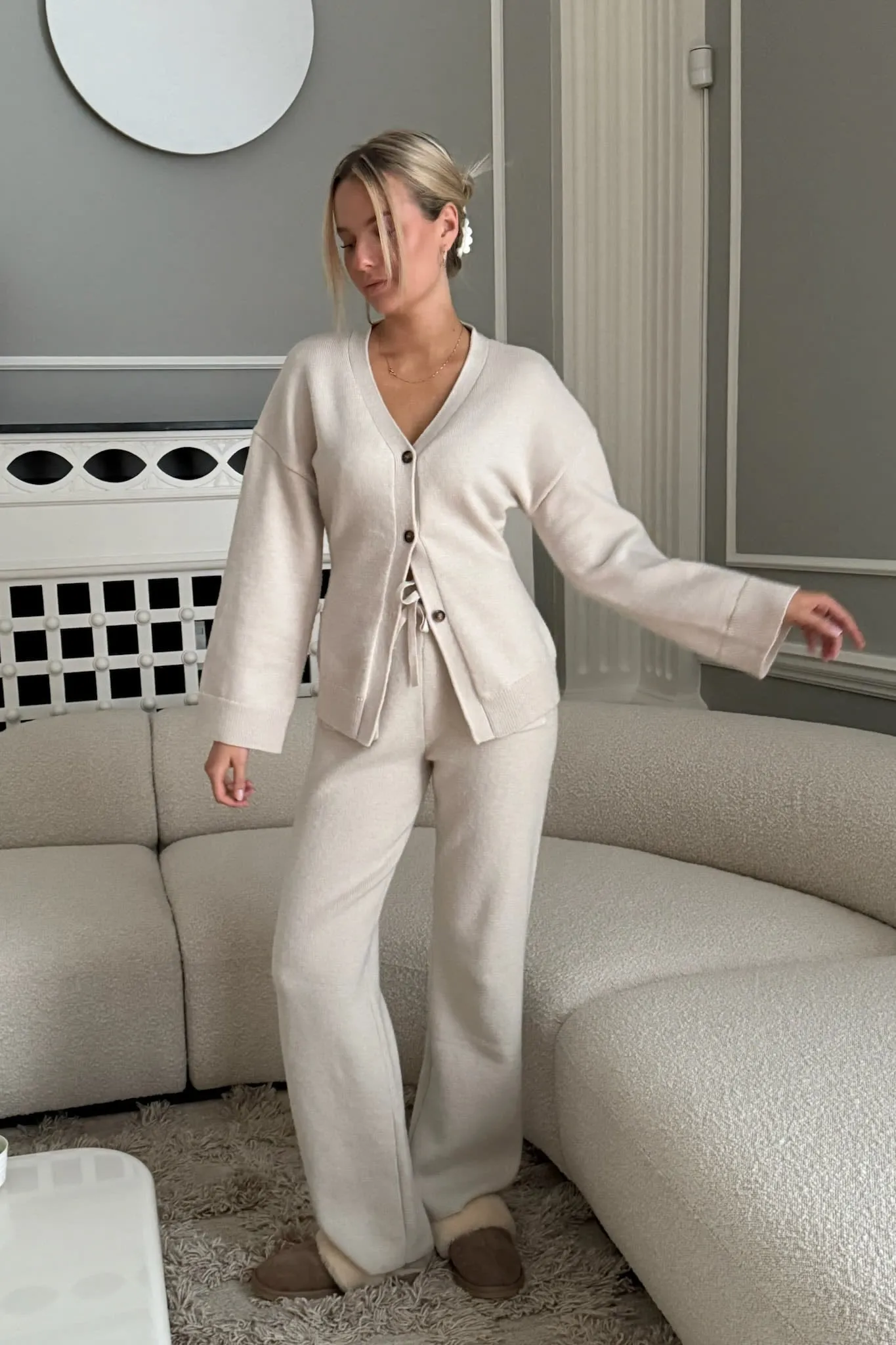 KarmaIC Cardigan - Råhvid